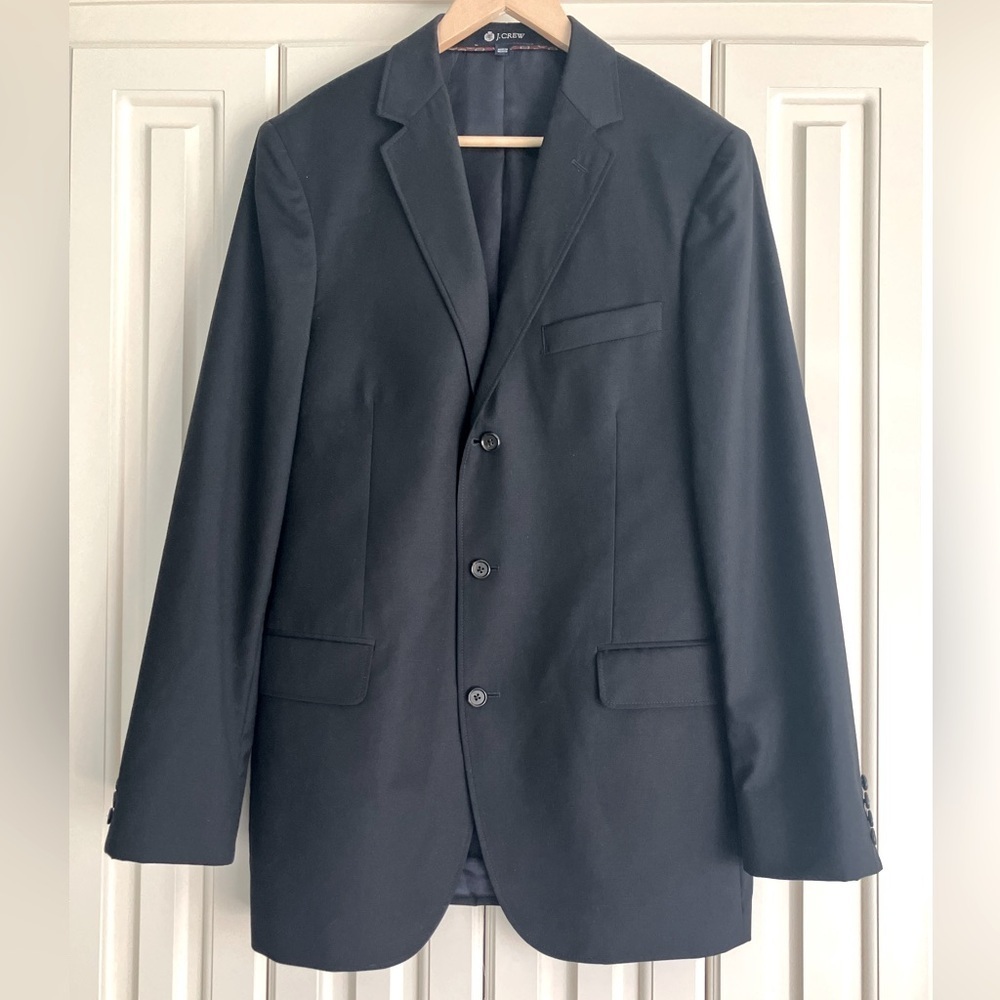 J. Crew Black Italian Wool Legacy Sports‎ Coat Men’s Size 40L